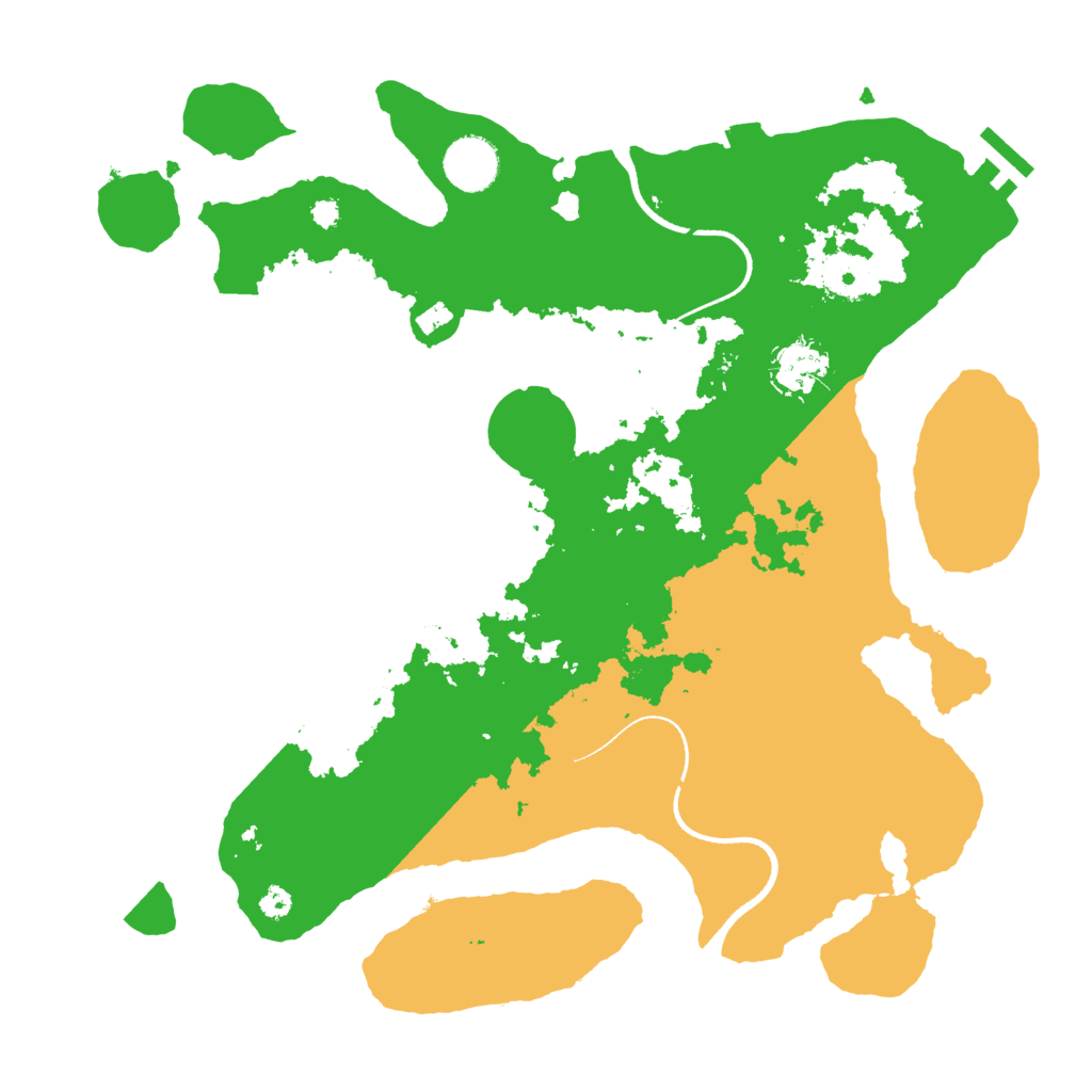 Biome Rust Map: Procedural Map, Size: 3500, Seed: 67676767