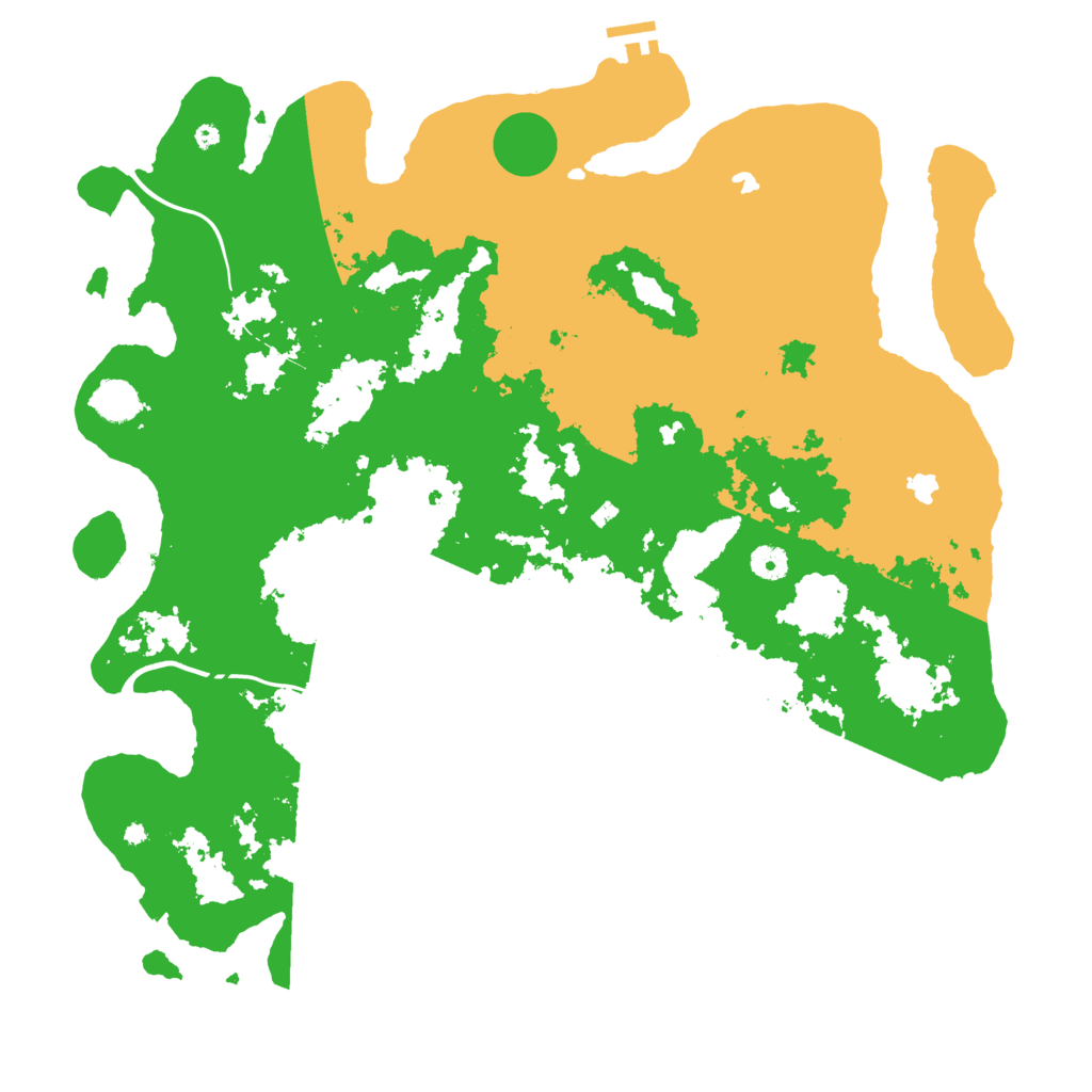 Biome Rust Map: Procedural Map, Size: 4500, Seed: 52152635