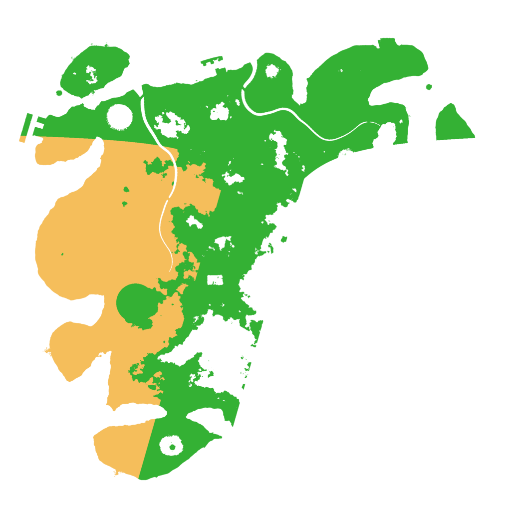 Biome Rust Map: Procedural Map, Size: 3500, Seed: 1657155081