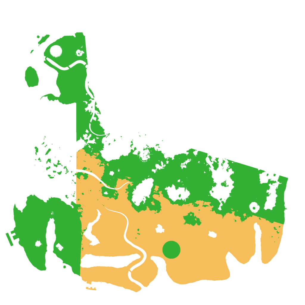 Biome Rust Map: Procedural Map, Size: 4500, Seed: 3962