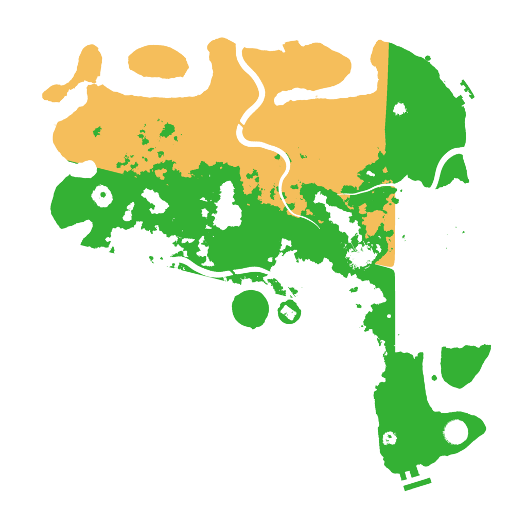 Biome Rust Map: Procedural Map, Size: 3800, Seed: 522112