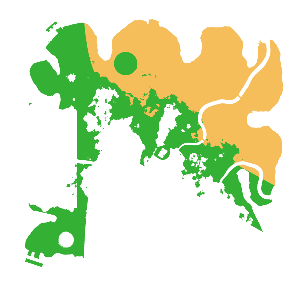 Biome Rust Map: Procedural Map, Size: 3500, Seed: 2078291747