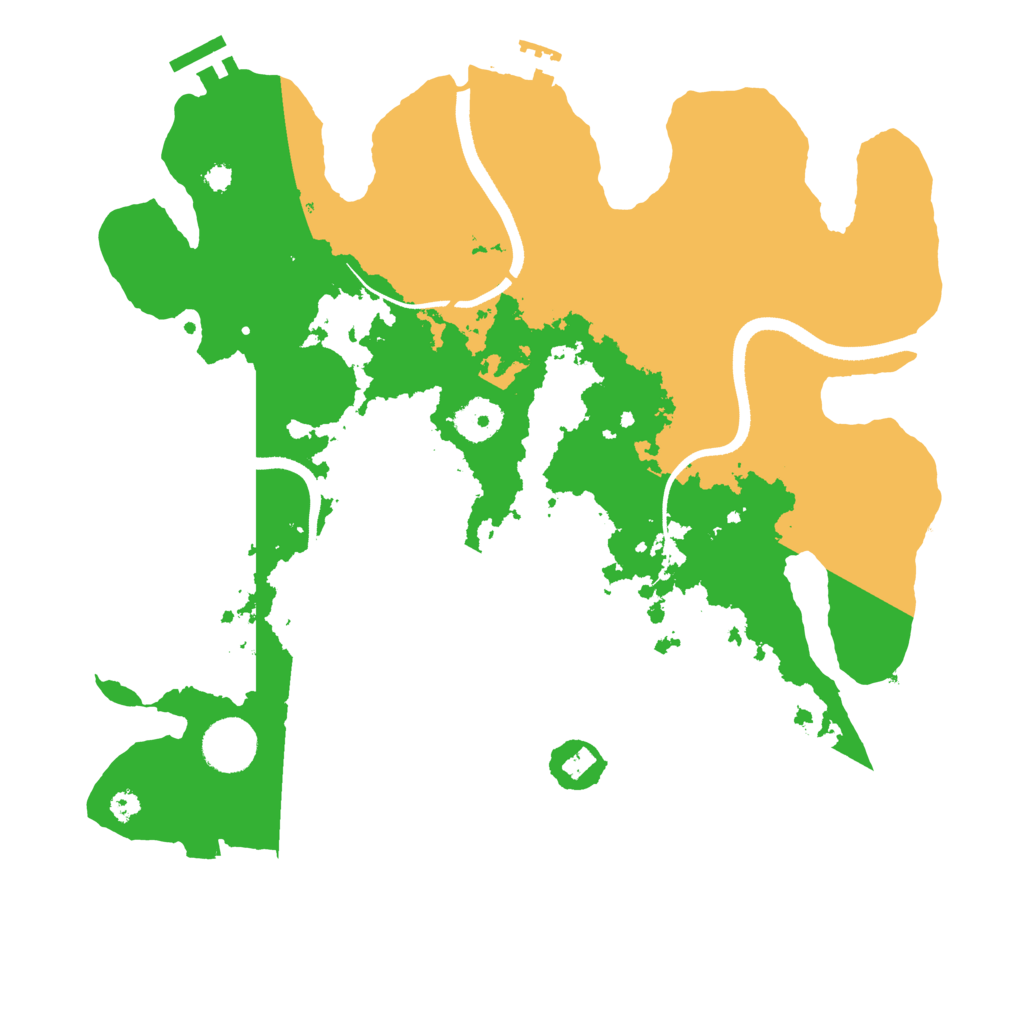 Biome Rust Map: Procedural Map, Size: 3500, Seed: 2078291747
