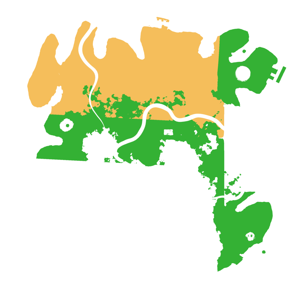 Biome Rust Map: Procedural Map, Size: 3500, Seed: 226882