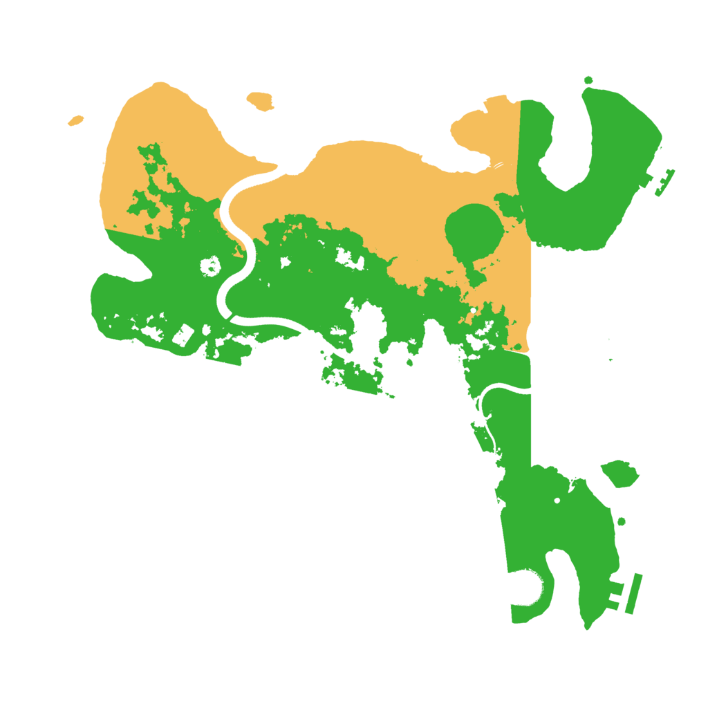 Biome Rust Map: Procedural Map, Size: 3500, Seed: 4194951