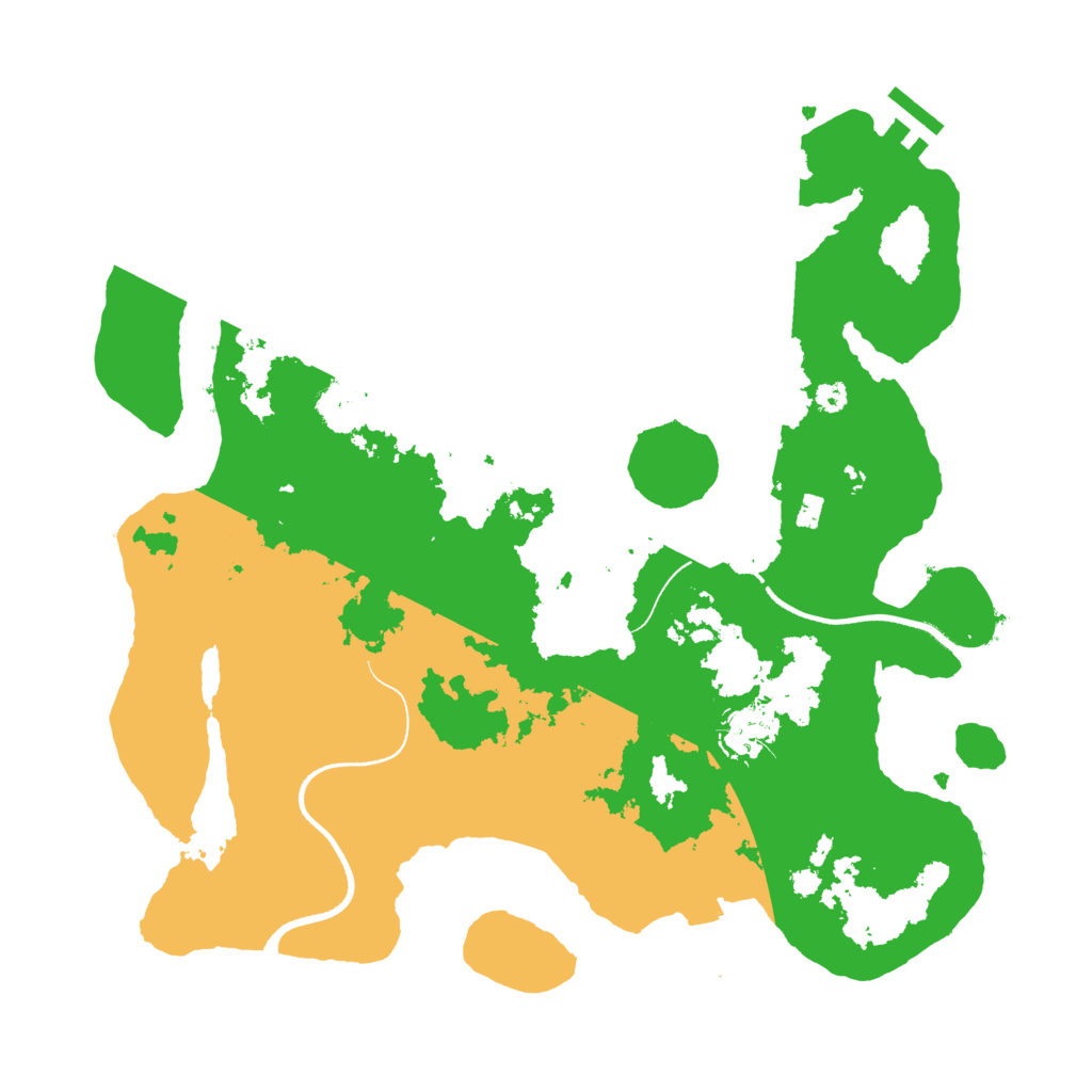 Biome Rust Map: Procedural Map, Size: 3500, Seed: 3023
