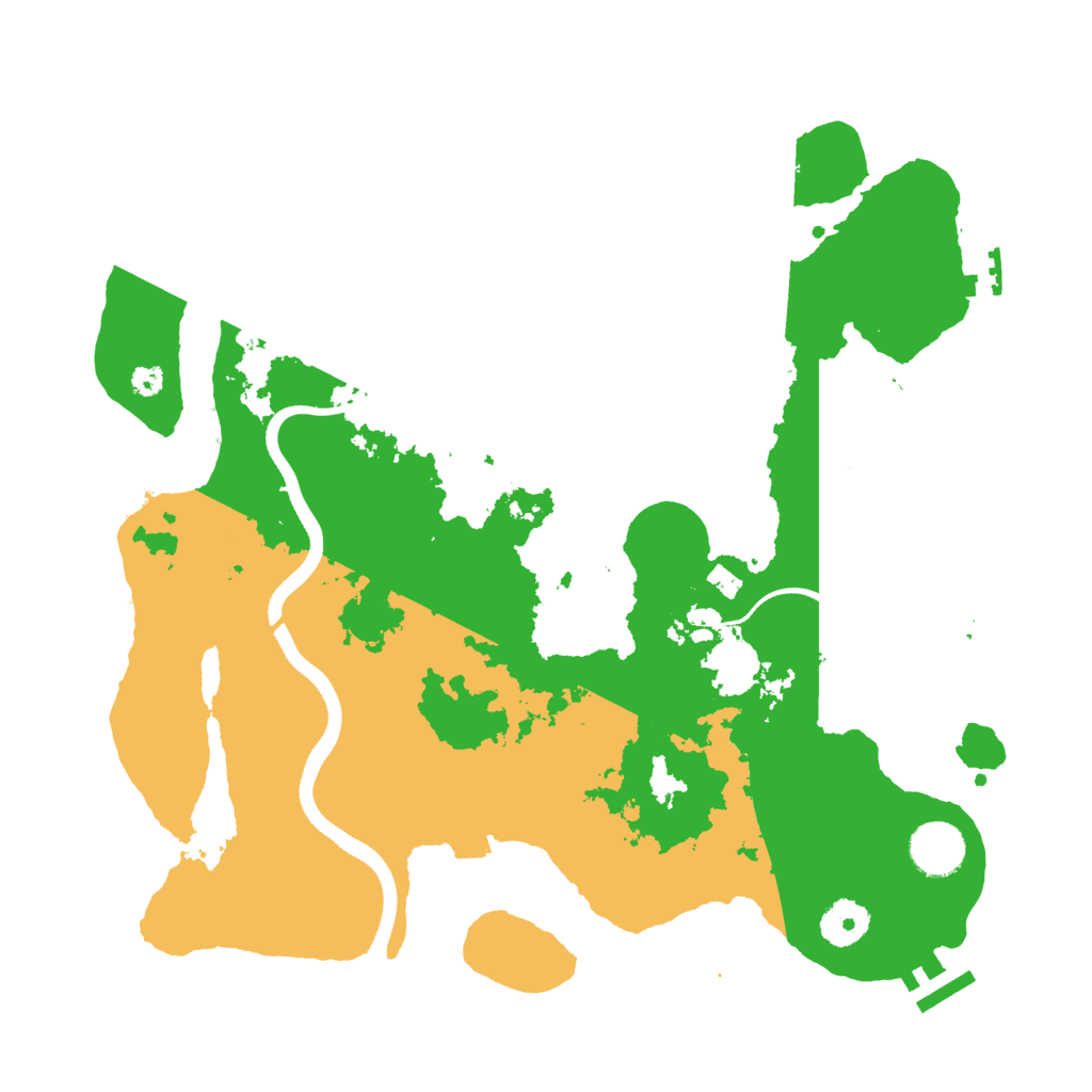 Biome Rust Map: Procedural Map, Size: 3500, Seed: 3023