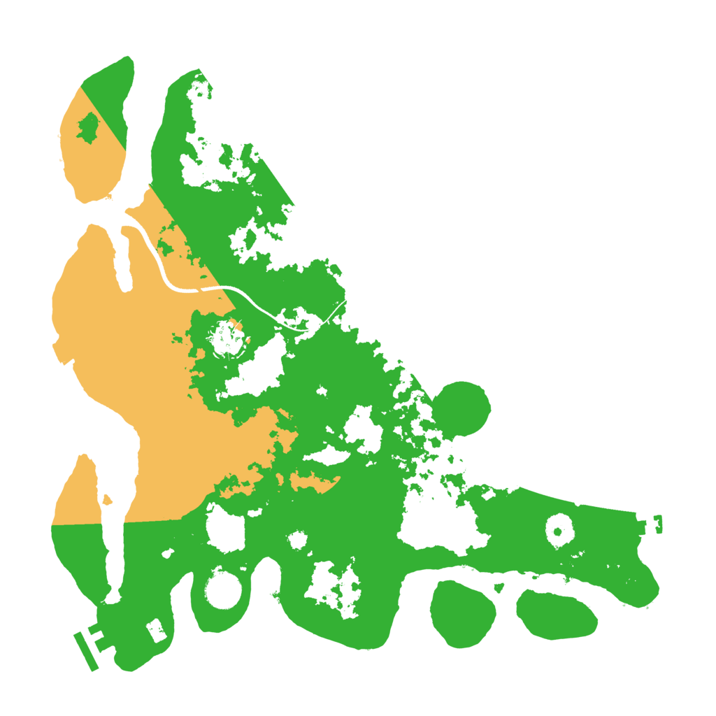 Biome Rust Map: Procedural Map, Size: 3500, Seed: 150812
