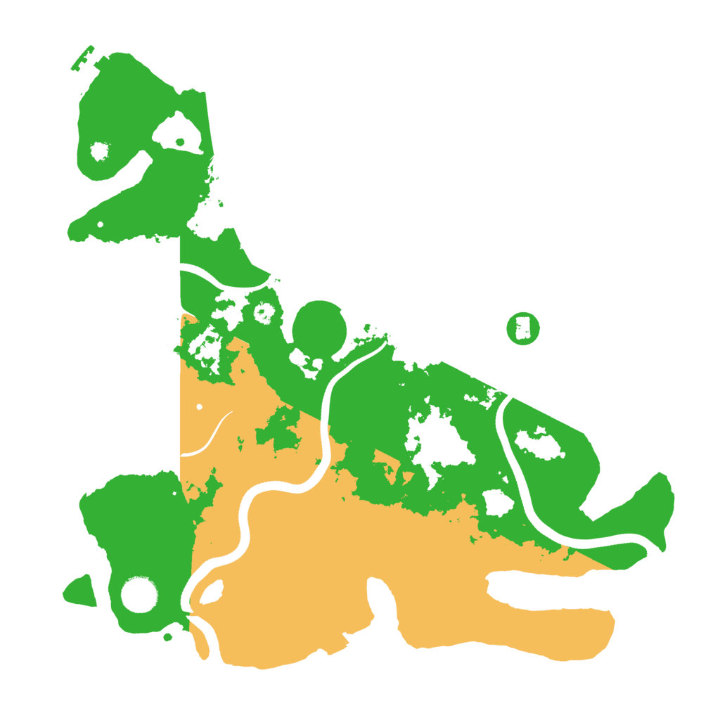 Biome Rust Map: Procedural Map, Size: 3500, Seed: 358113