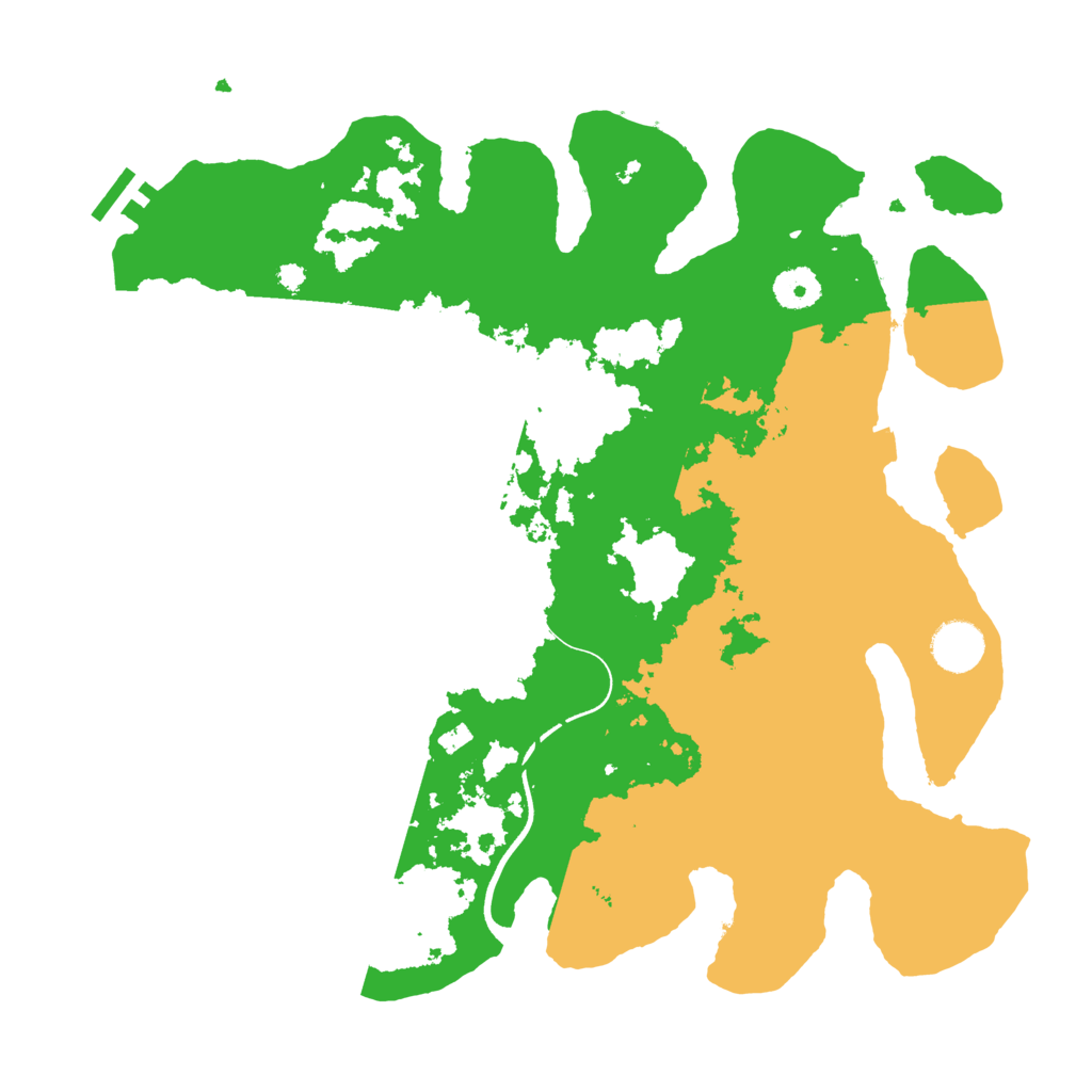 Biome Rust Map: Procedural Map, Size: 3700, Seed: 592791291