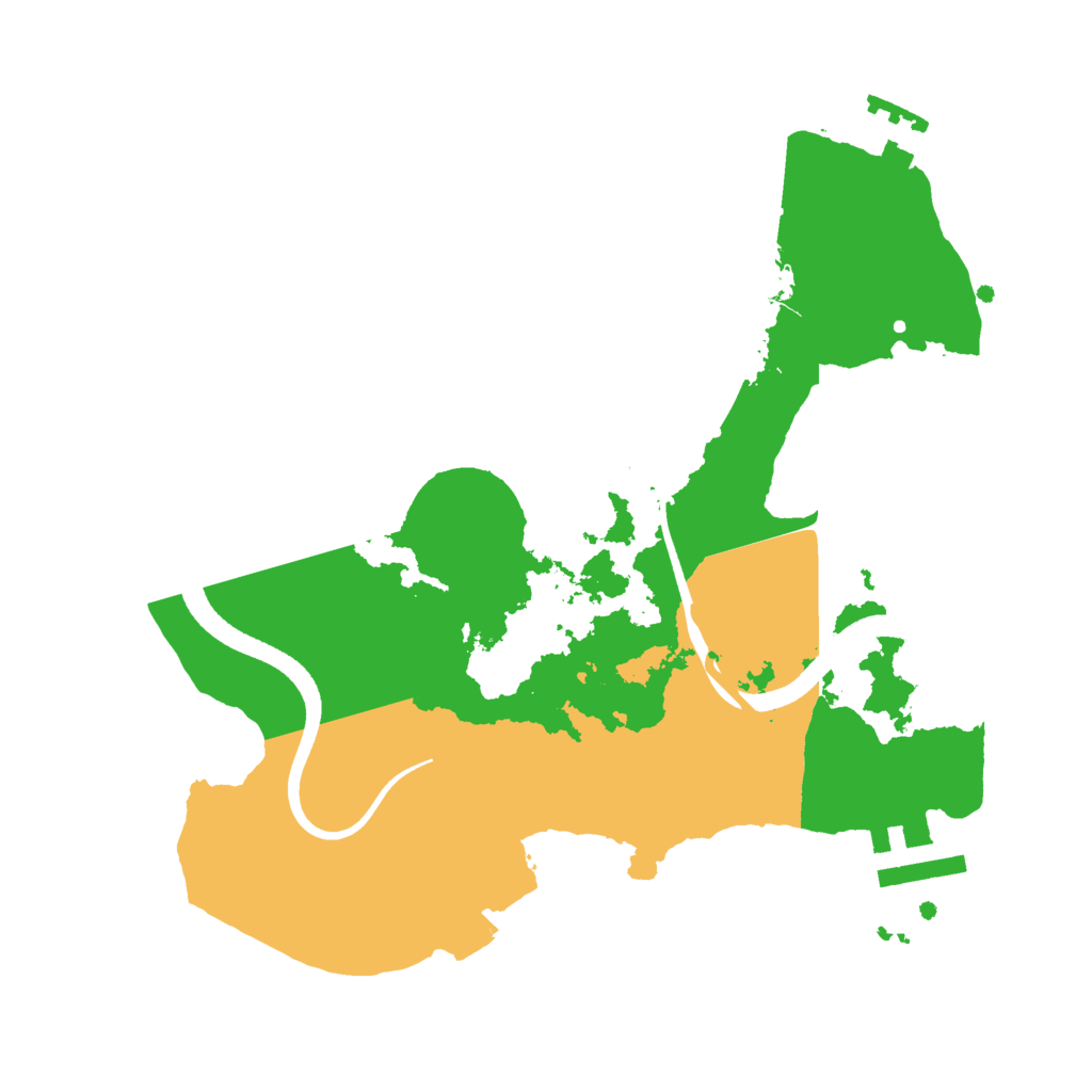 Biome Rust Map: Procedural Map, Size: 2500, Seed: 797301645
