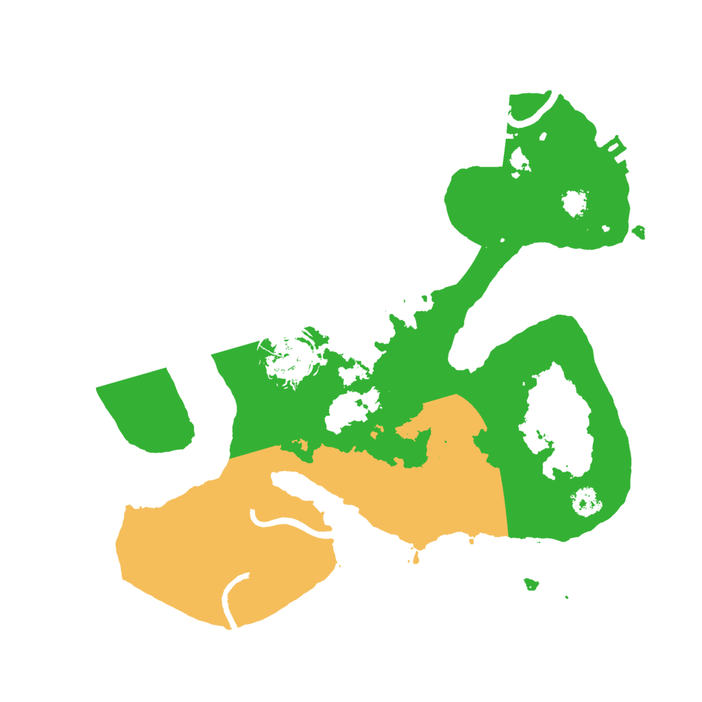 Biome Rust Map: Procedural Map, Size: 2500, Seed: 797301645