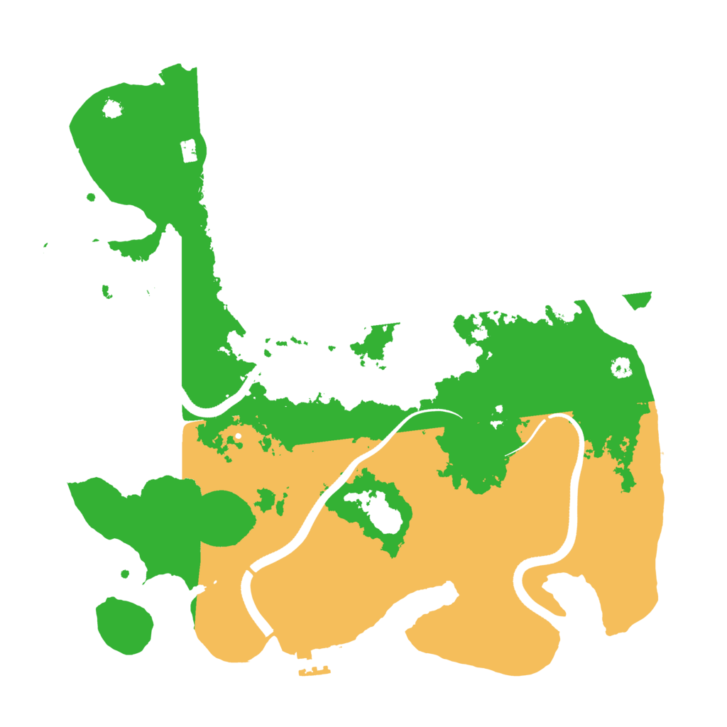 Biome Rust Map: Procedural Map, Size: 3500, Seed: 450139