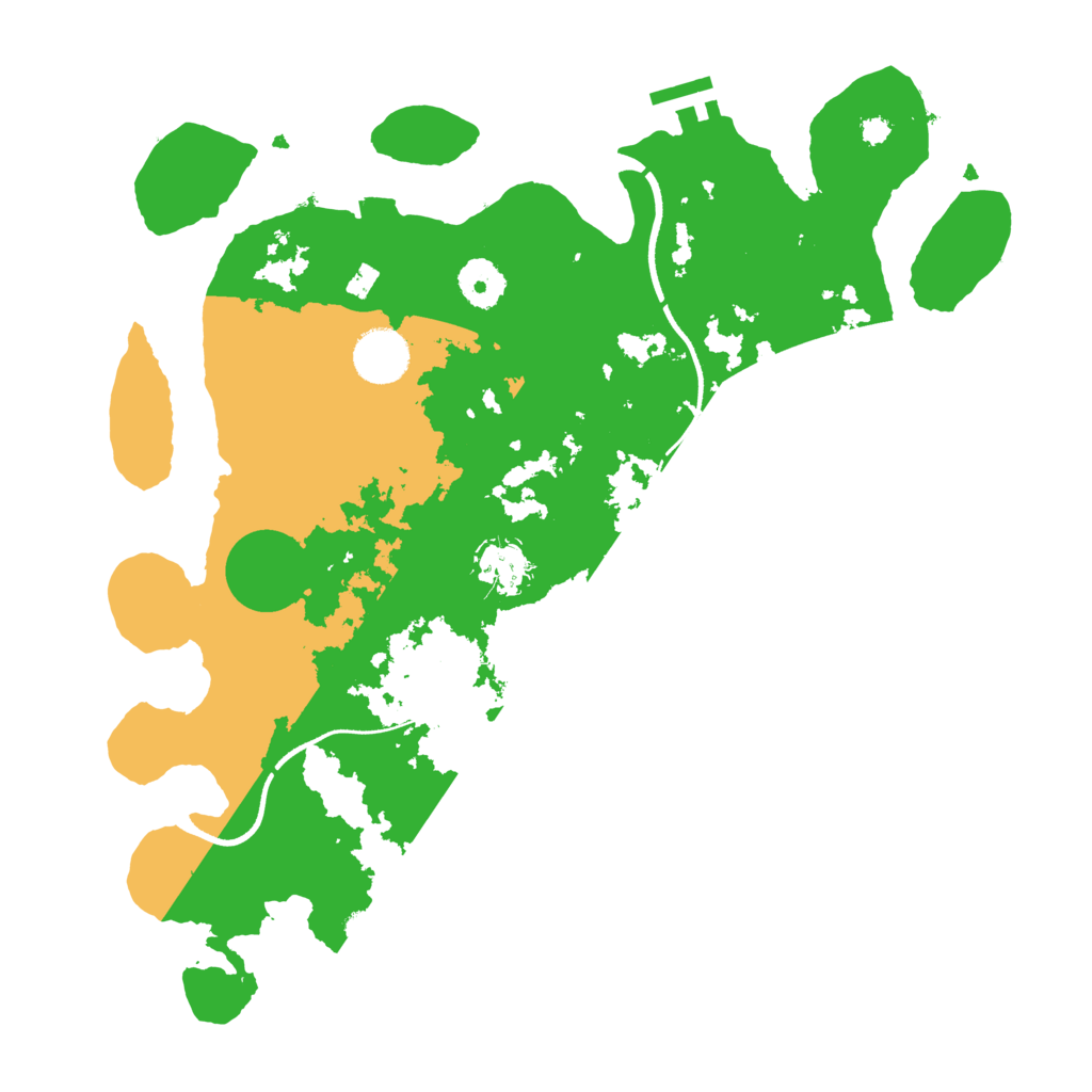 Biome Rust Map: Procedural Map, Size: 3500, Seed: 67890435