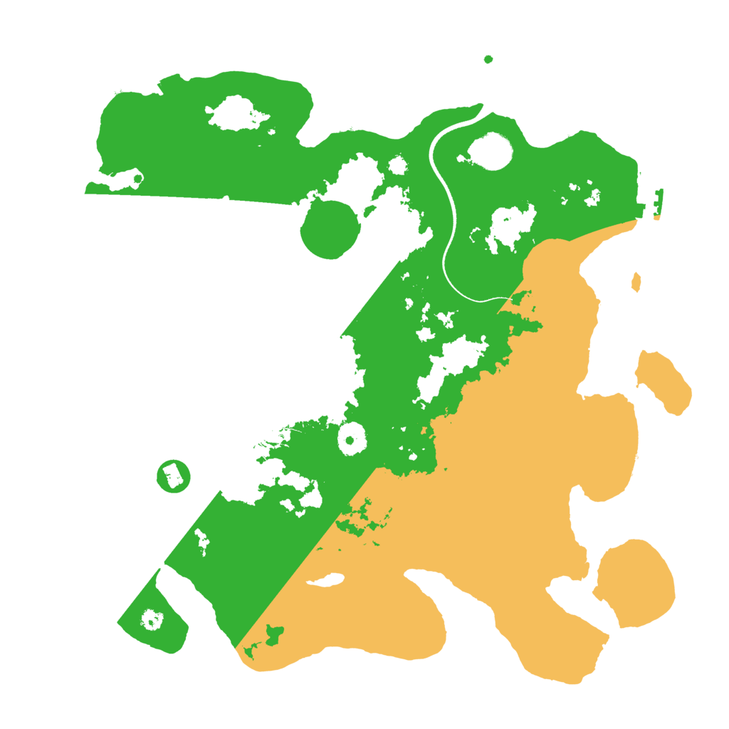 Biome Rust Map: Procedural Map, Size: 3500, Seed: 319667