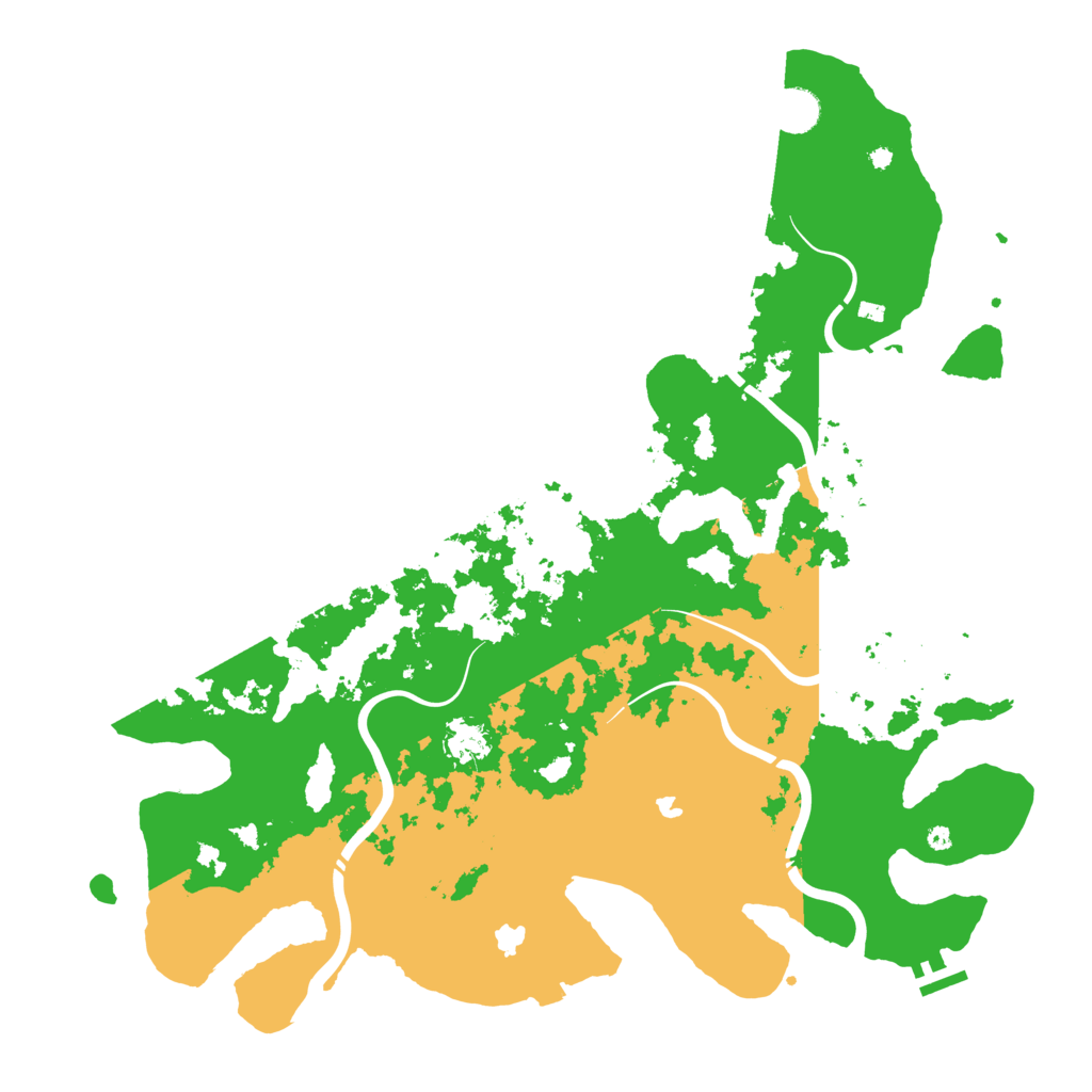 Biome Rust Map: Procedural Map, Size: 4500, Seed: 3719