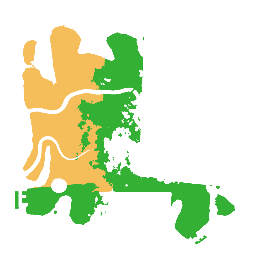 Biome Rust Map: Procedural Map, Size: 3000, Seed: 88880667