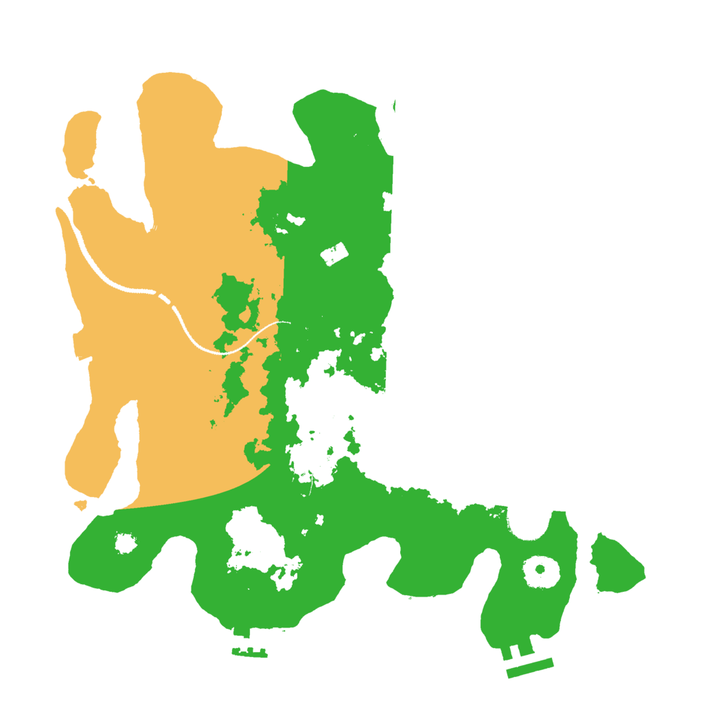 Biome Rust Map: Procedural Map, Size: 3000, Seed: 88880667