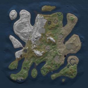 Thumbnail Rust Map: Procedural Map, Size: 3500, Seed: 1287658201, 16 Monuments