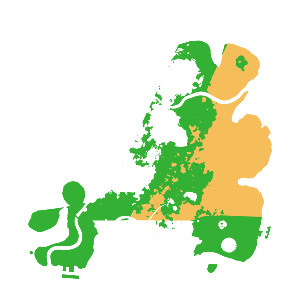 Biome Rust Map: Procedural Map, Size: 3500, Seed: 1287658201