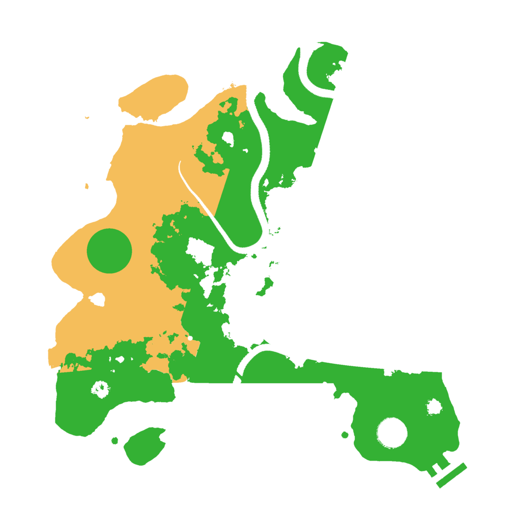 Biome Rust Map: Procedural Map, Size: 3000, Seed: 2939