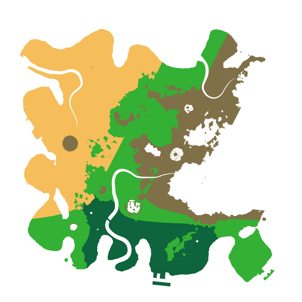 Biome Rust Map: Procedural Map, Size: 3400, Seed: 6242021