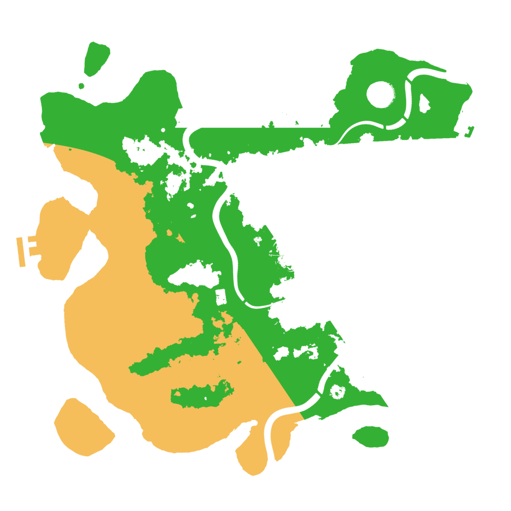 Biome Rust Map: Procedural Map, Size: 3500, Seed: 9244019