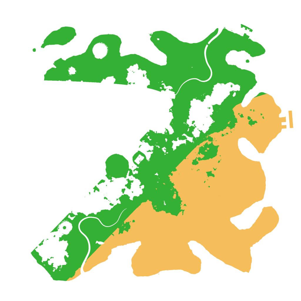Biome Rust Map: Procedural Map, Size: 3500, Seed: 930904