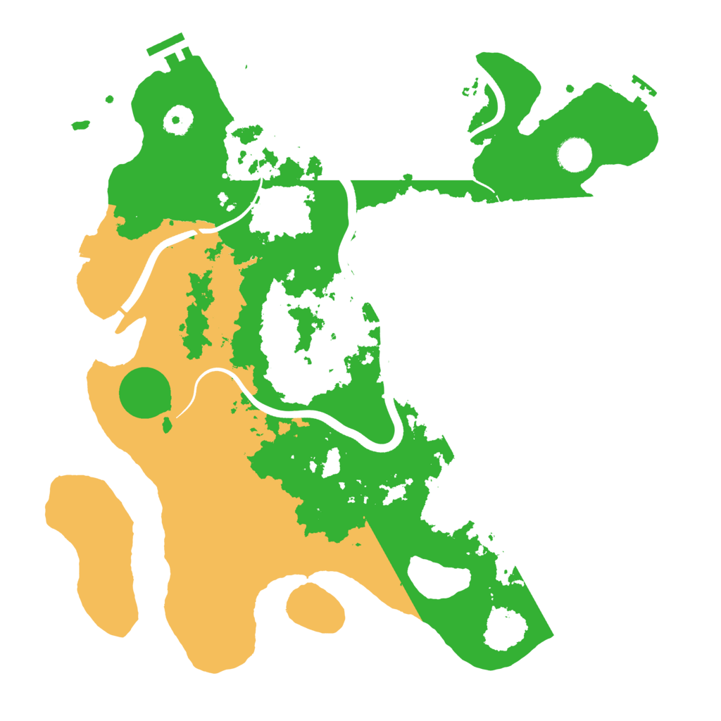 Biome Rust Map: Procedural Map, Size: 3700, Seed: 18794953
