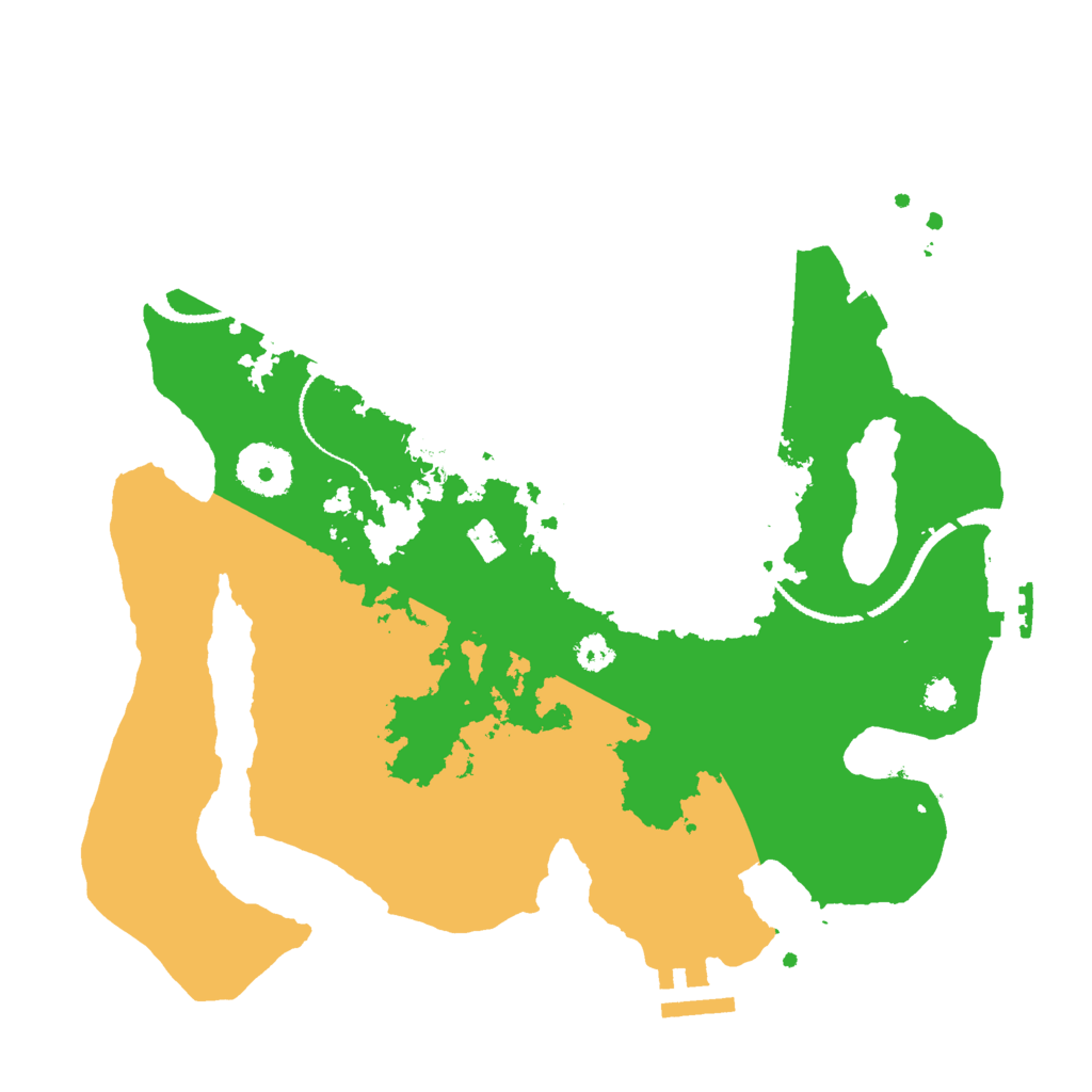 Biome Rust Map: Procedural Map, Size: 3000, Seed: 2043280786