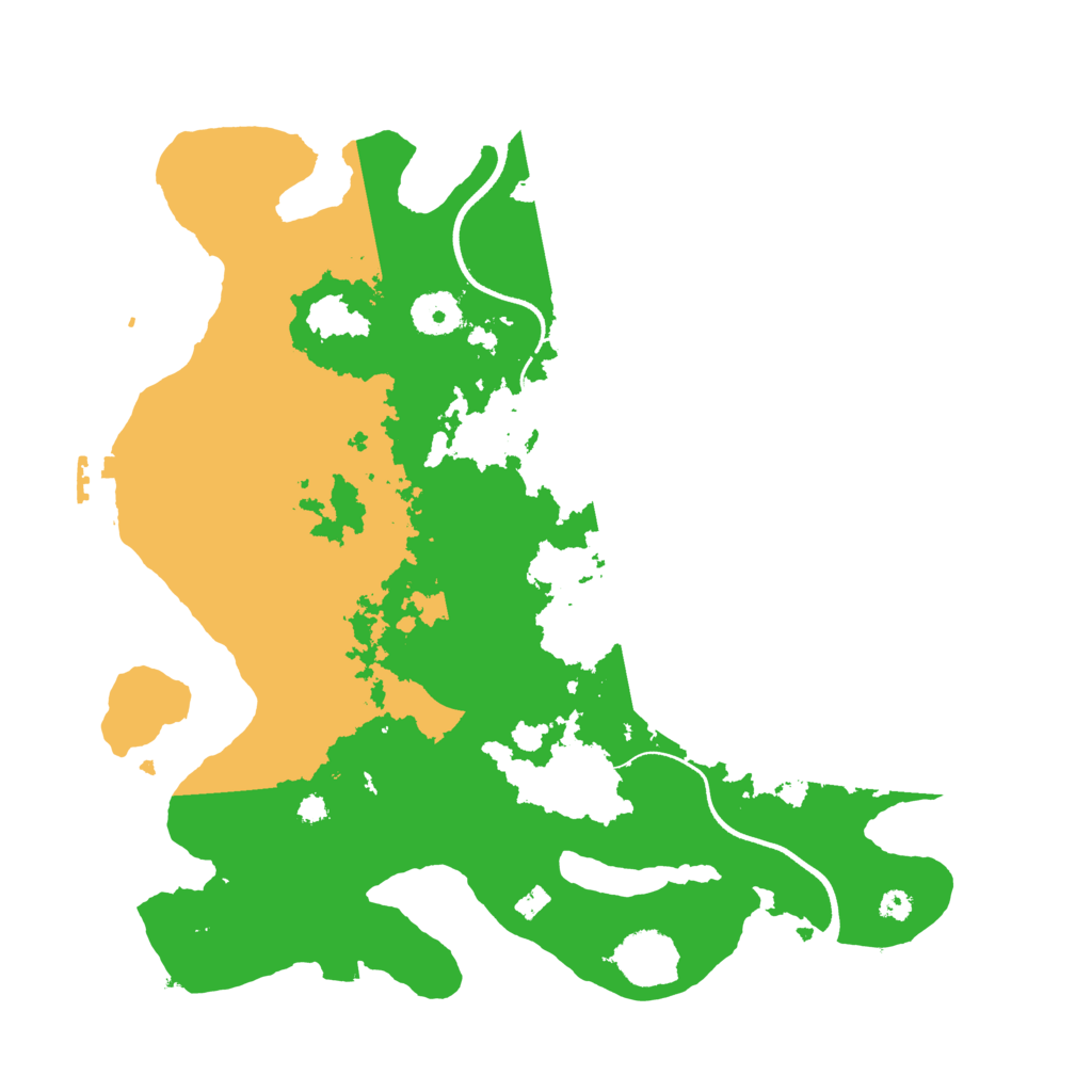 Biome Rust Map: Procedural Map, Size: 3500, Seed: 132343346