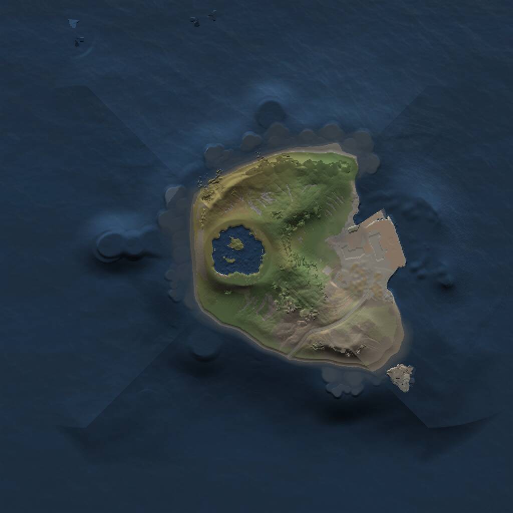 Rust Map: Procedural Map, Size: 1000, Seed: 192899674, 1 Monuments