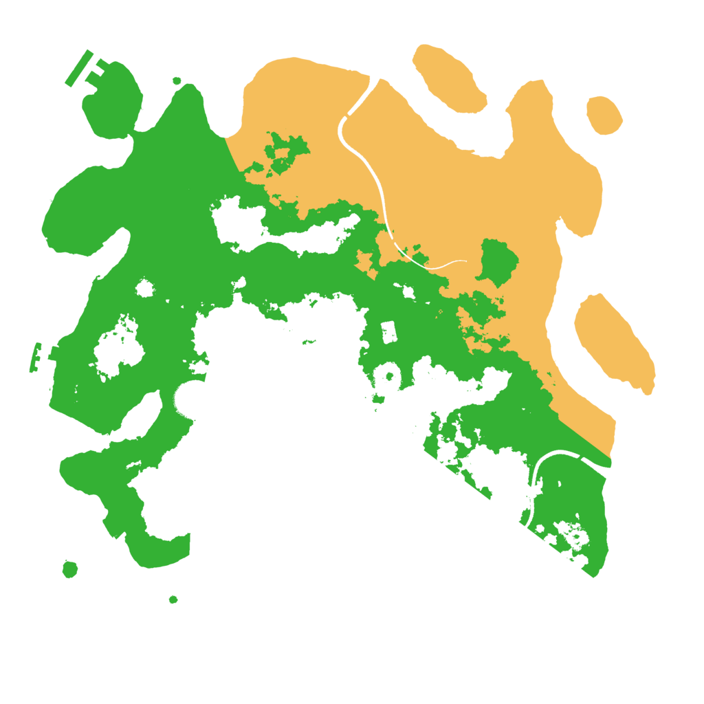 Biome Rust Map: Procedural Map, Size: 3500, Seed: 8015607