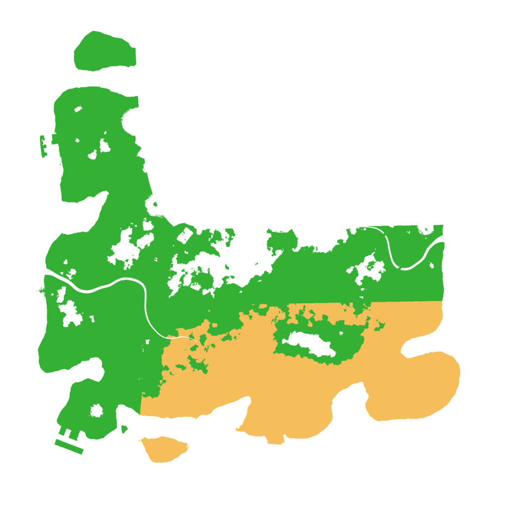 Biome Rust Map: Procedural Map, Size: 3500, Seed: 627446