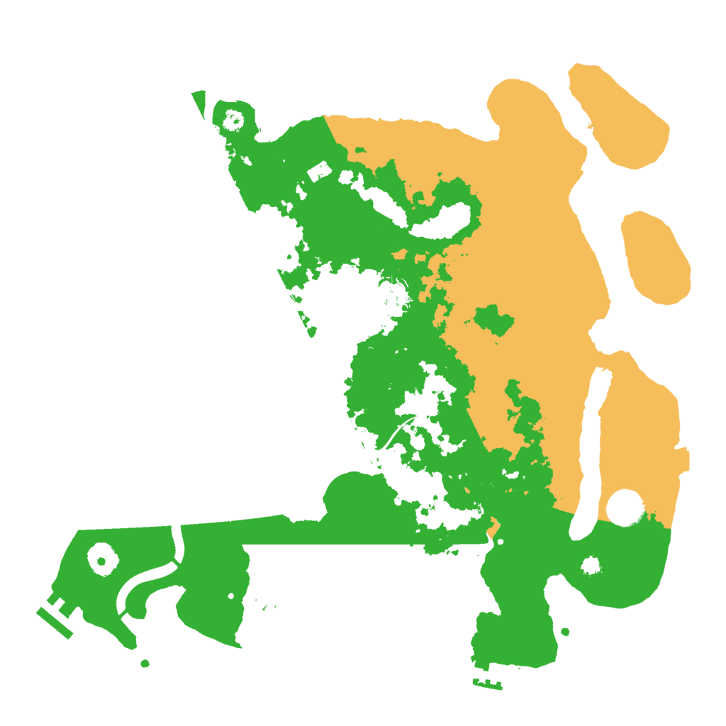 Biome Rust Map: Procedural Map, Size: 3500, Seed: 225451