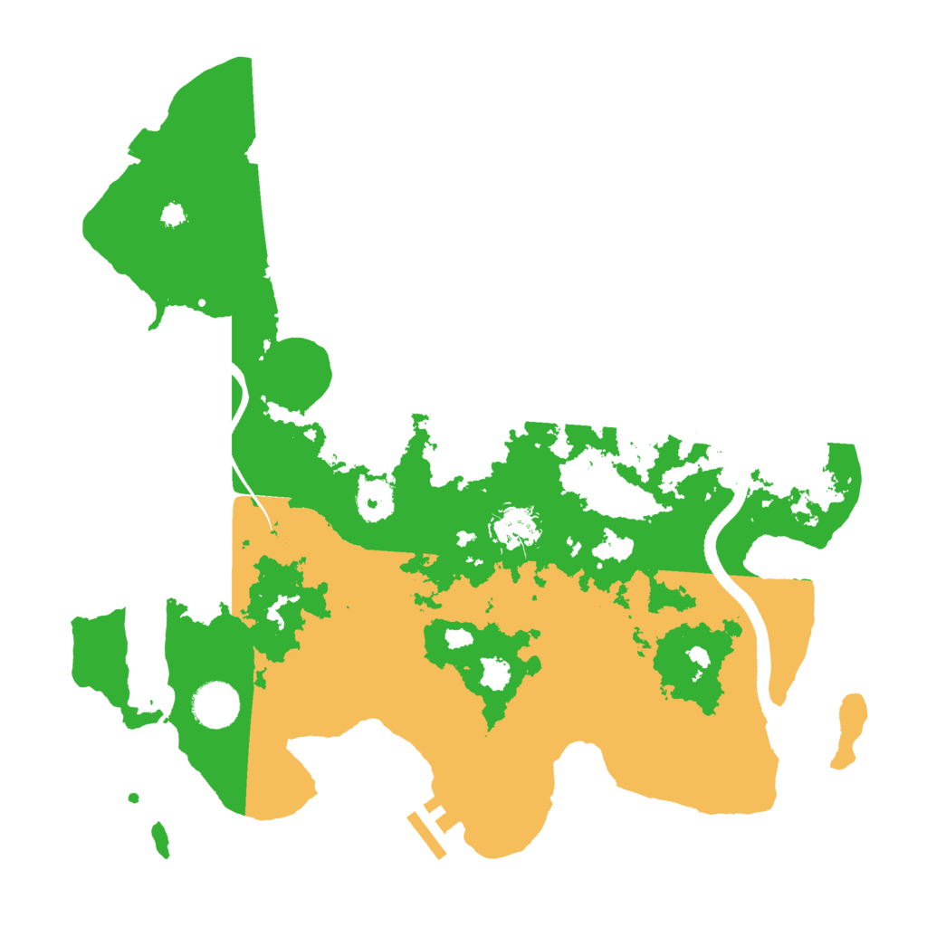 Biome Rust Map: Procedural Map, Size: 3500, Seed: 600