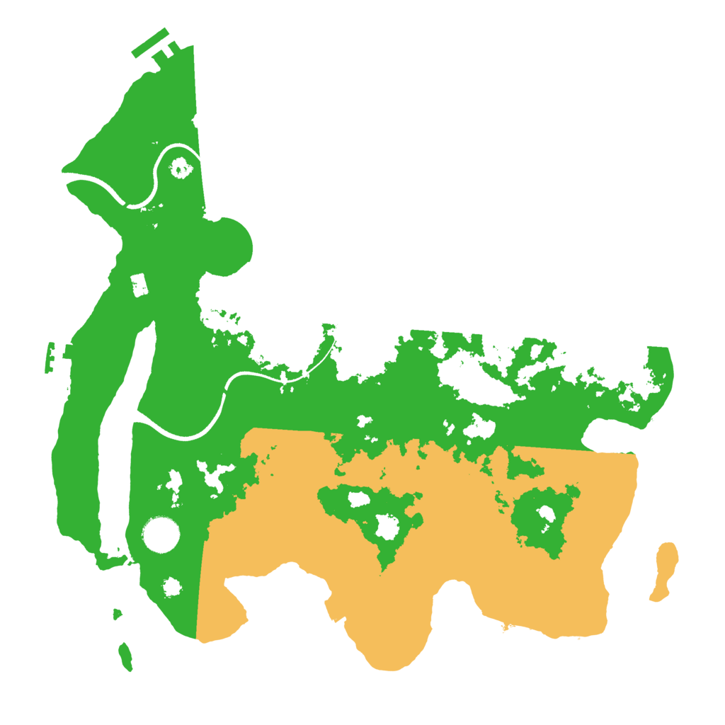Biome Rust Map: Procedural Map, Size: 3500, Seed: 600