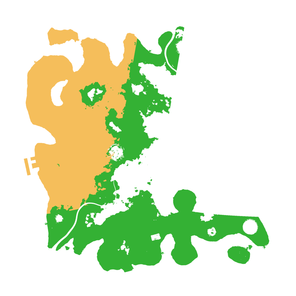 Biome Rust Map: Procedural Map, Size: 3500, Seed: 896352309