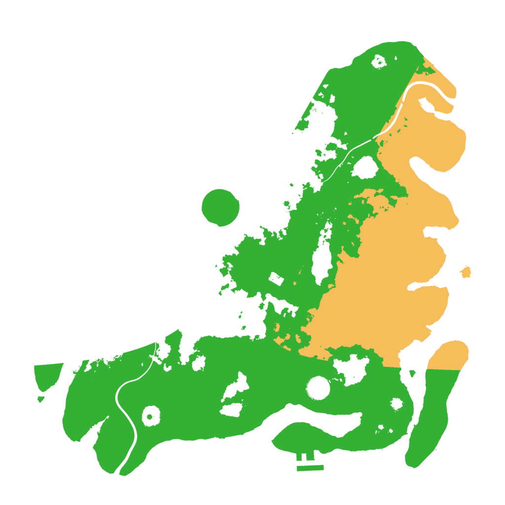 Biome Rust Map: Procedural Map, Size: 3800, Seed: 541631