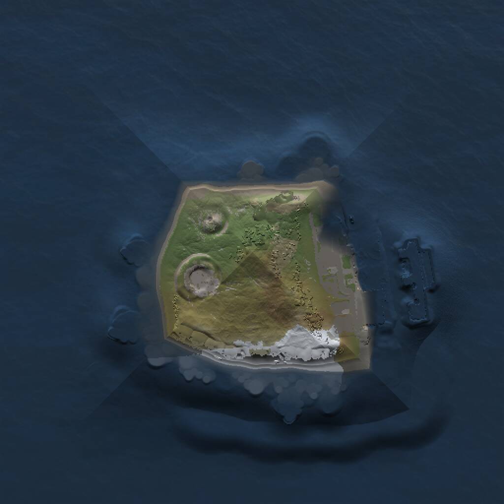 Rust Map: Procedural Map, Size: 1000, Seed: 8263, 2 Monuments