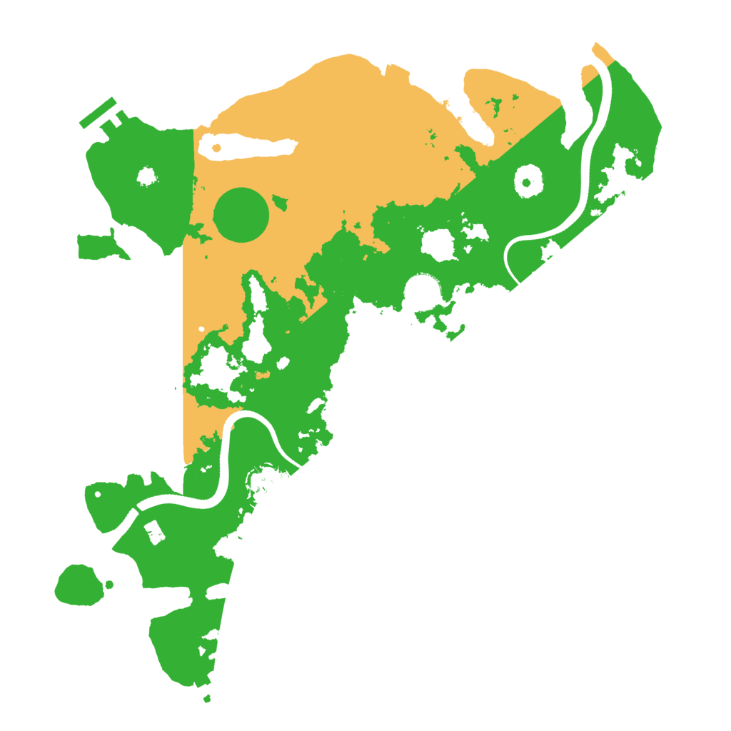 Biome Rust Map: Procedural Map, Size: 3500, Seed: 918158