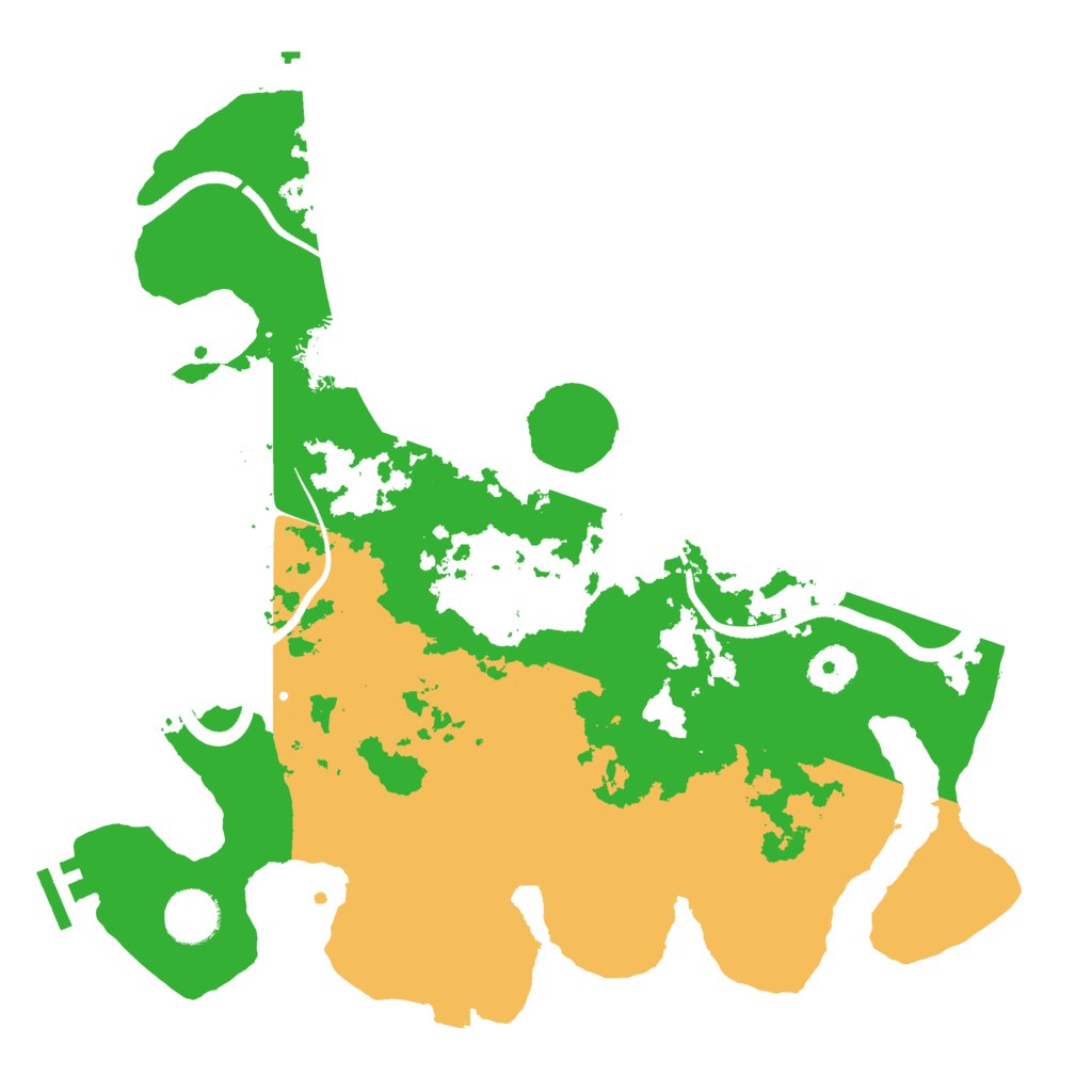 Biome Rust Map: Procedural Map, Size: 3500, Seed: 99987591