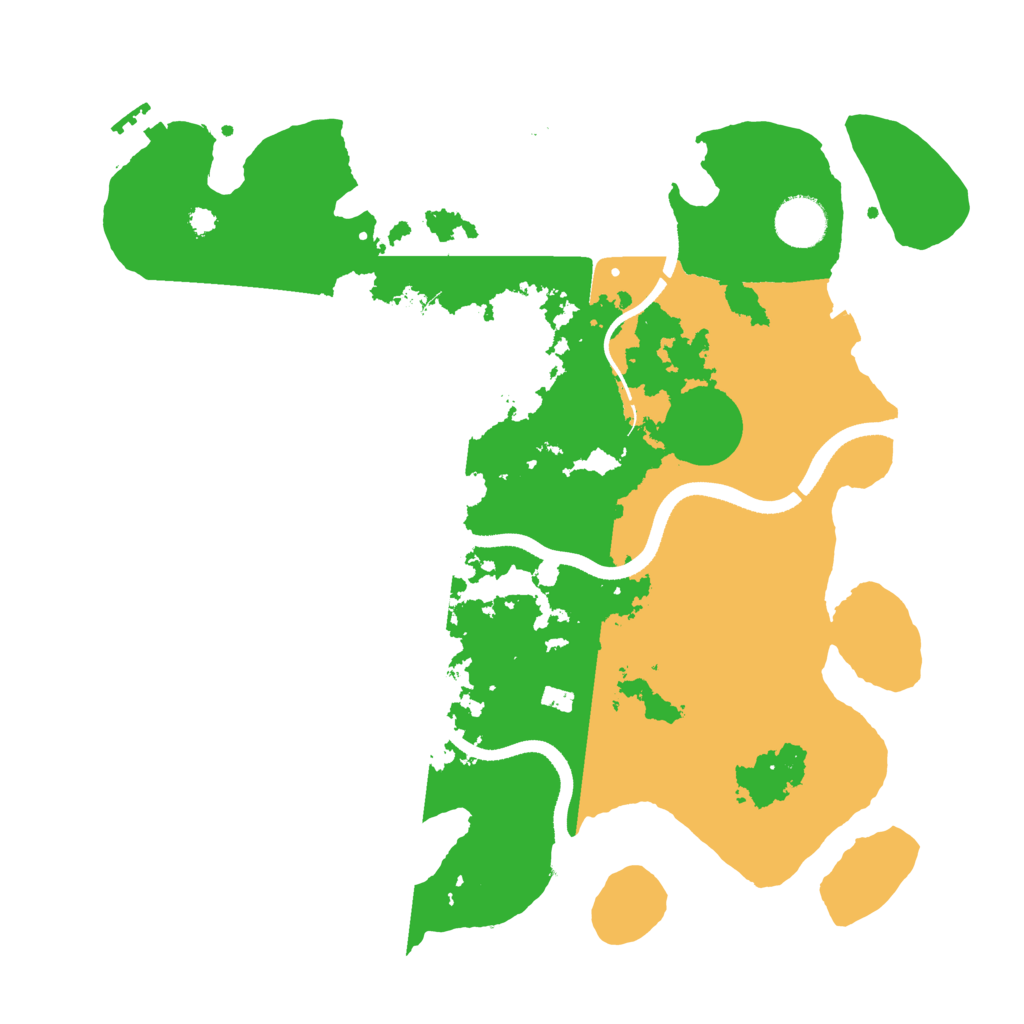 Biome Rust Map: Procedural Map, Size: 3500, Seed: 841420
