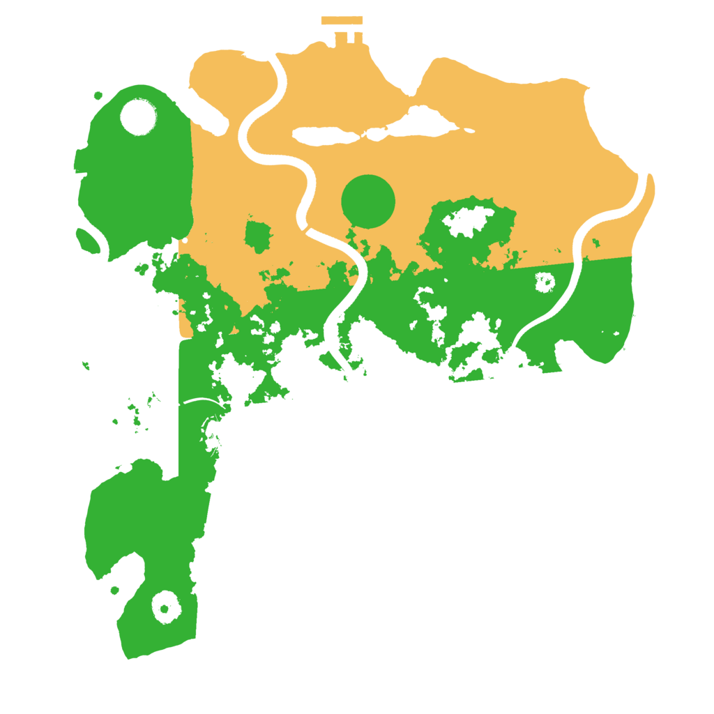 Biome Rust Map: Procedural Map, Size: 3500, Seed: 183078