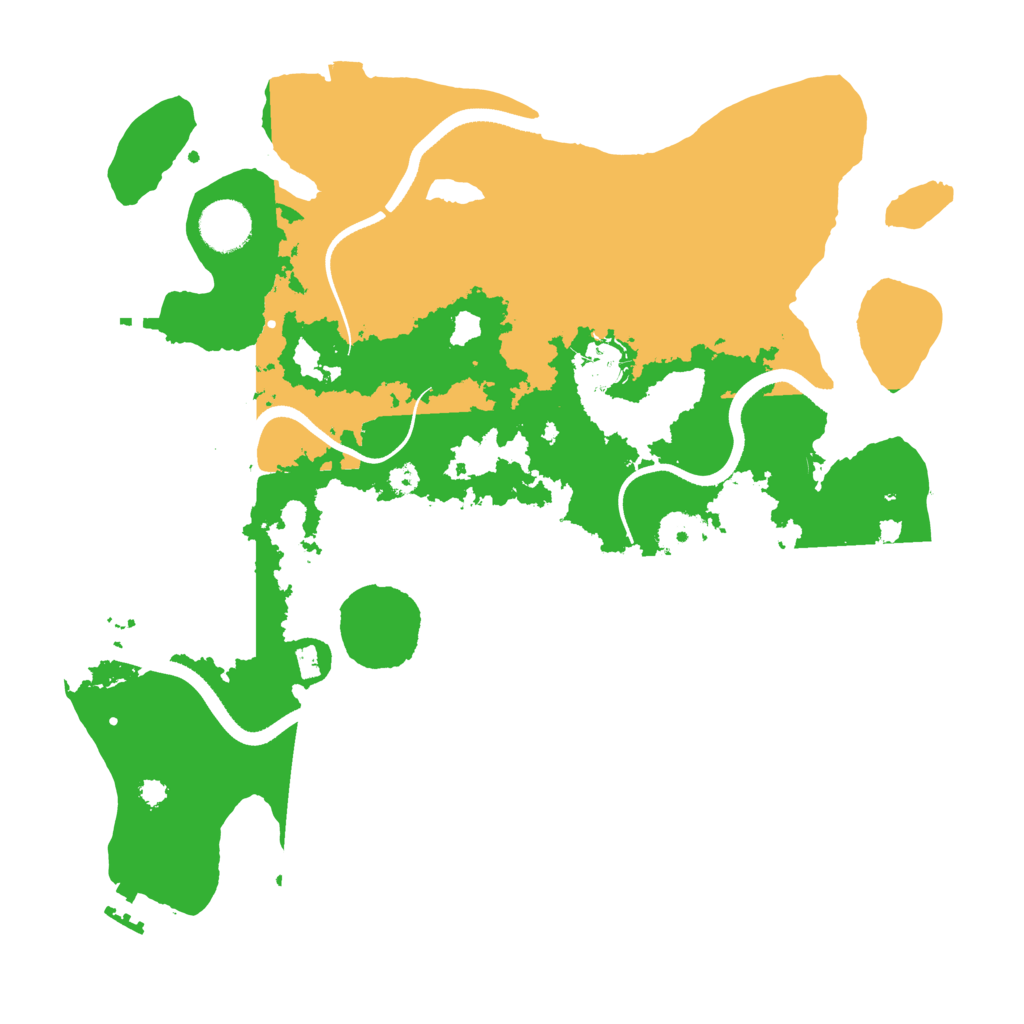 Biome Rust Map: Procedural Map, Size: 3500, Seed: 264033