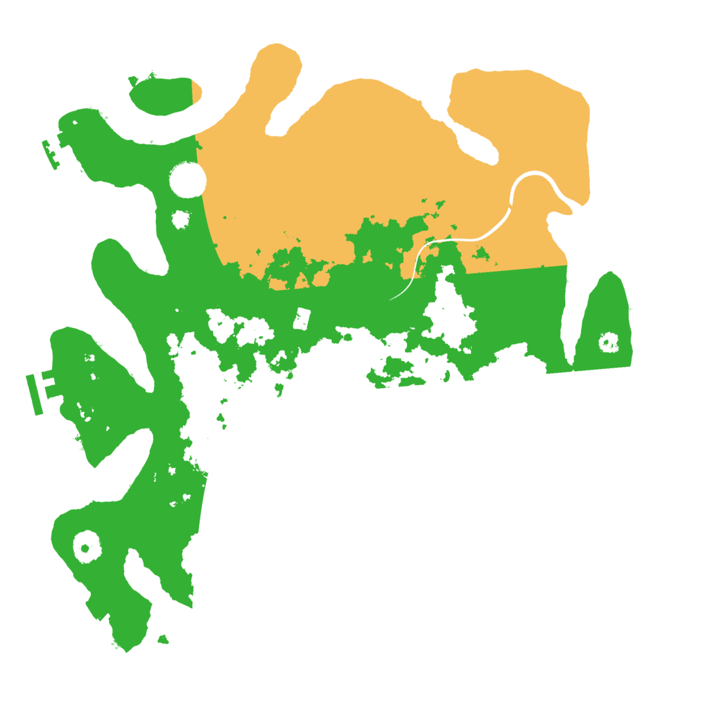 Biome Rust Map: Procedural Map, Size: 3500, Seed: 515424