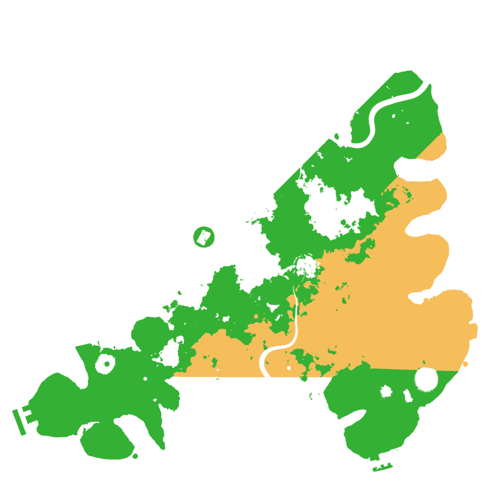 Biome Rust Map: Procedural Map, Size: 3800, Seed: 169547969