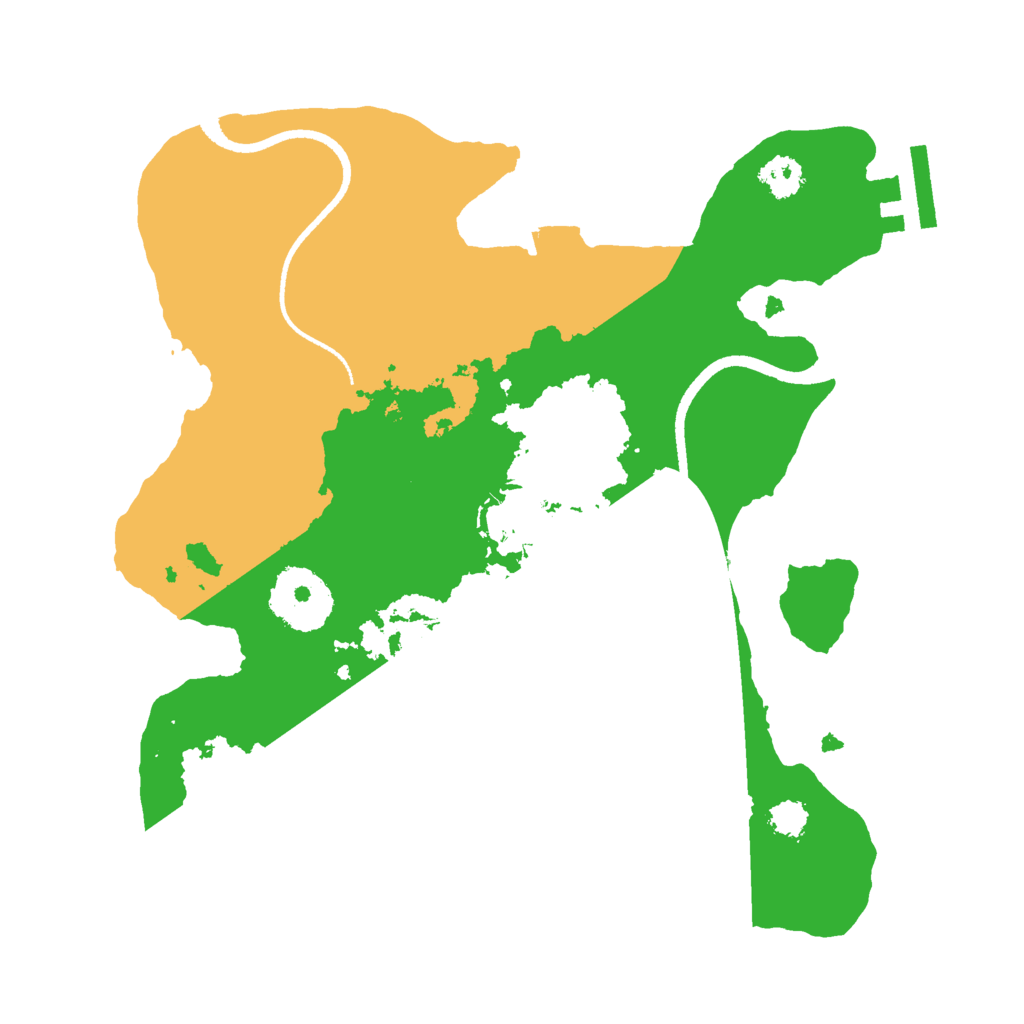 Biome Rust Map: Procedural Map, Size: 2500, Seed: 861323229
