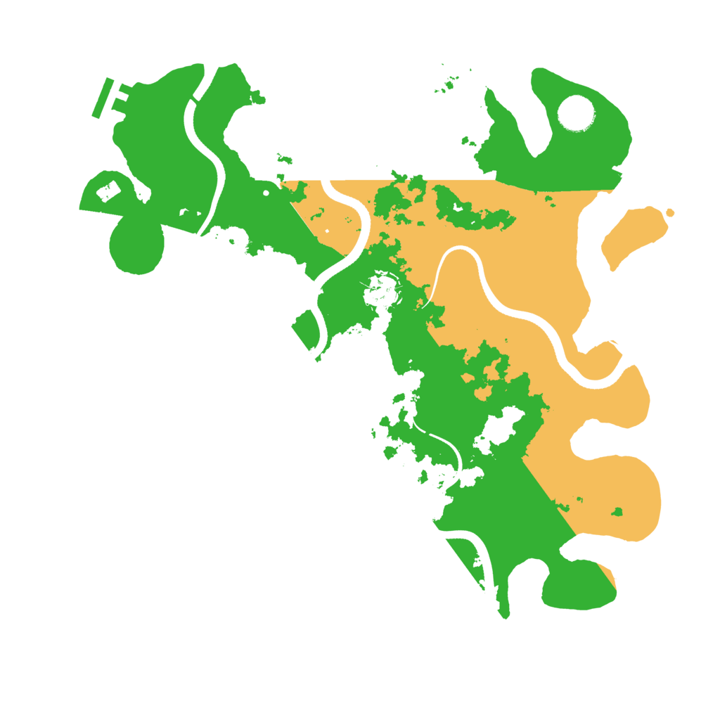 Biome Rust Map: Procedural Map, Size: 3500, Seed: 456212