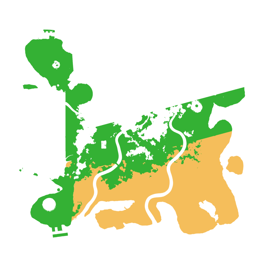 Biome Rust Map: Procedural Map, Size: 3500, Seed: 733457